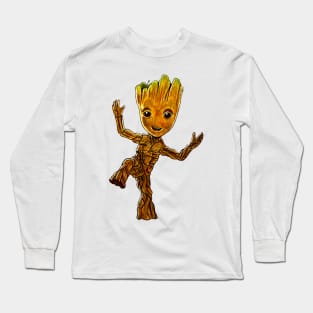 Cute Groot Long Sleeve T-Shirt